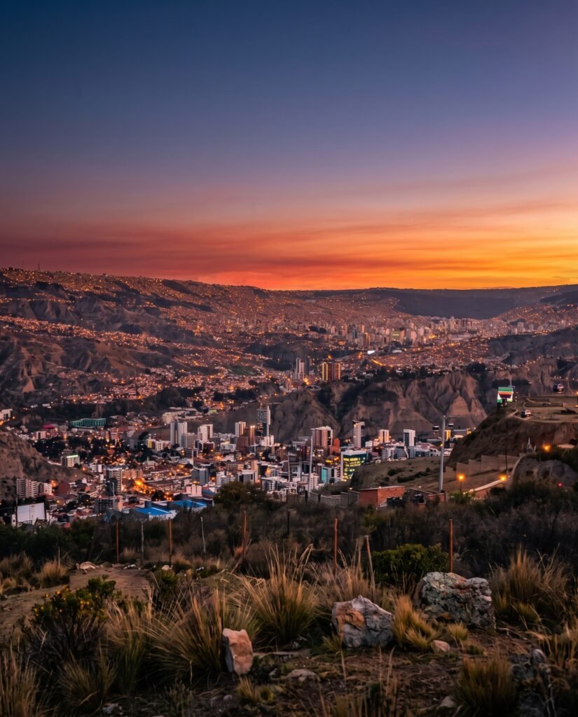 La Paz, de fondo